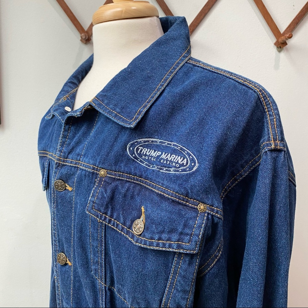 🍄 3/$30 Trump Marina Vintage Trucker Jacket - Picture 5 of 11